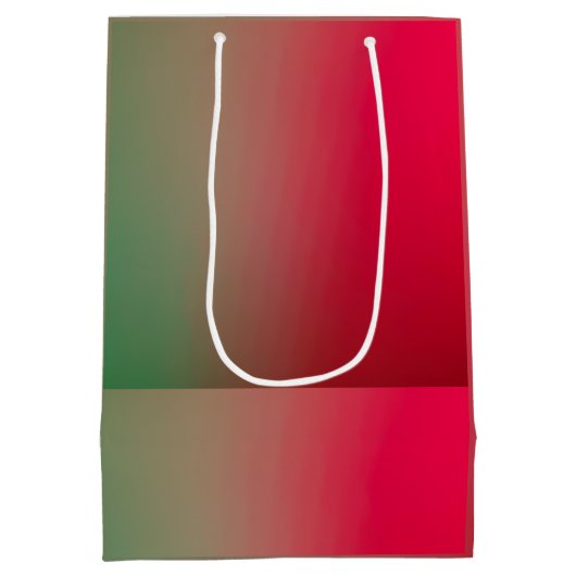 Rot und Grün Mittlere Geschenktüte (Rückseite)