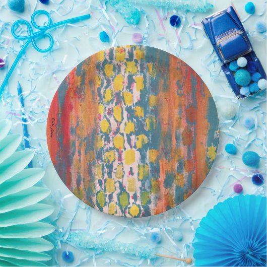 Rot und Grün Pappteller (Party)