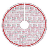 Rot und grün polyester weihnachtsbaumdecke (Vorderseite)