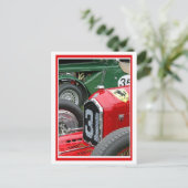 Rot und Grün Postkarte (Stehend Vorderseite)