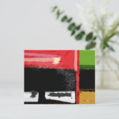 Rot und Grün Postkarte (Stehend Vorderseite)
