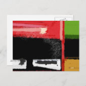 Rot und Grün Postkarte (Vorne/Hinten)