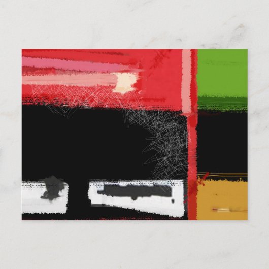 Rot und Grün Postkarte (Vorderseite)