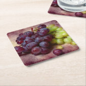 Rot und Grün Rechteckiger Pappuntersetzer (angewinkelt)