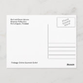 Rot und Grün, Trinidad Postcard Postkarte (Rückseite)