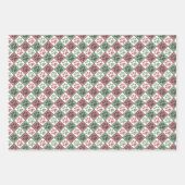 Rot und grün Weihnachten Gestapelte Paarung Geschenkpapier Set (Vorderseite 3)