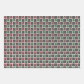 Rot und grün Weihnachten Gestapelte Paarung Geschenkpapier Set (Vorderseite)