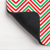 Rot und Grün Zig-Zag Mousepad (Ecke)