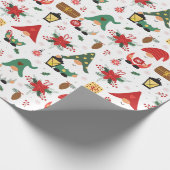 Rot und Grün zu Weihnachten Geschenkpapier (Ecke)