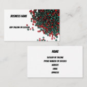 Rot und Grüne Beulenkollektion Visitenkarte (Vorne/Hinten)