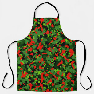ROT UND GRÜNE CHRISTMAS CAMOUFLAGE PATTERN SCHÜRZE