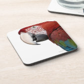 Rot-und-grüner Macaw - Ara chloropterus Untersetzer (Linke Seite)