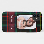Rot und grüner Tartan Case-Mate iPhone Hülle (Rückseite (Horizontal))