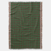 Rot und grüner Tartan-Keuchhuhn Decke (Vorderseite Vertikal)