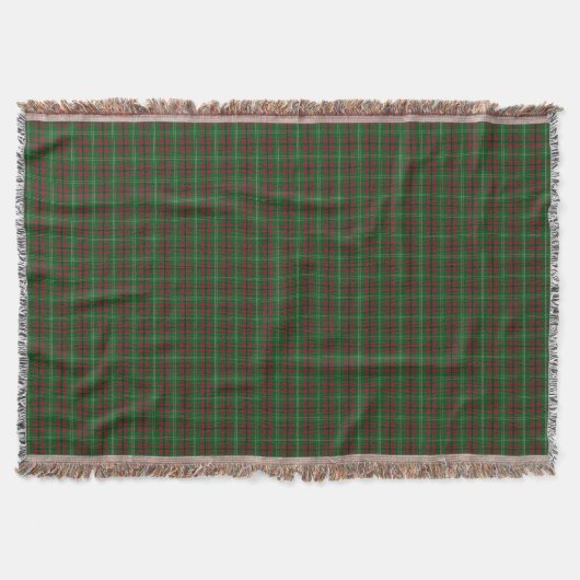 Rot und grüner Tartan-Keuchhuhn Decke (Vorderseite)