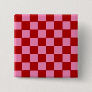 Rot und Heiß rosa überprüft Button