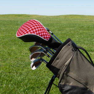 Rot und Heiß rosa überprüft Golf Headcover