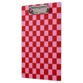 Rot und Heiß rosa überprüft Klemmbrett (Links)