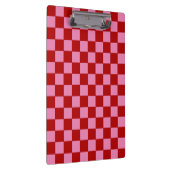 Rot und Heiß rosa überprüft Klemmbrett (Rechts)