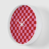 Rot und Heiß rosa überprüft Uhr (Winkel)