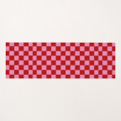 Rot und Heiß rosa überprüft Yogamatte (Vorderseite (Horizontal))