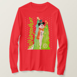 Rot und hell grün T-Shirt