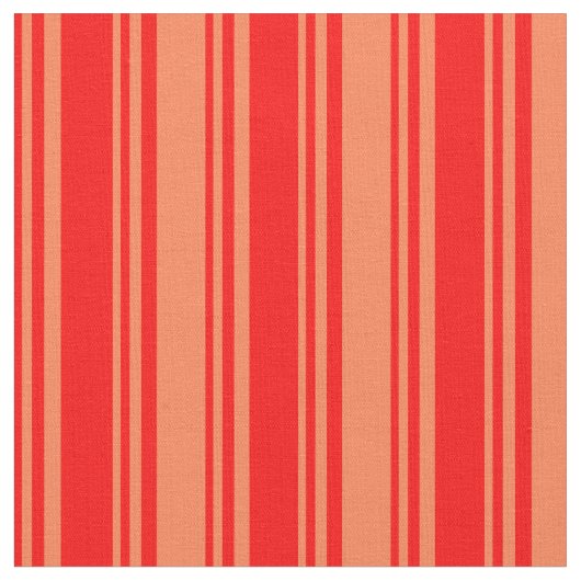 Rot- und Korallenmuster Stoff (Nahaufnahme)