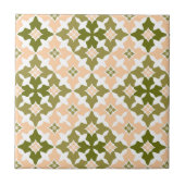 Rot und leicht Pfirsich marokkanisch Inspiriert Fliese (Vorderseite)