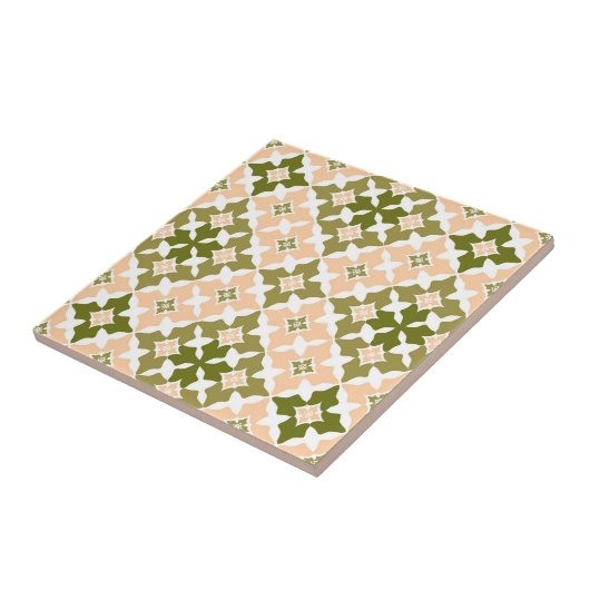 Rot und leicht Pfirsich marokkanisch Inspiriert Fliese (Seite)