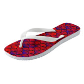 Rot und Lila Badesandalen (Schrägansicht)