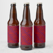 Rot und Lila Bierflaschenetikett (Flaschen)