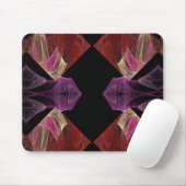 Rot und Lila Fraktal Mousepad (Mit Mouse)