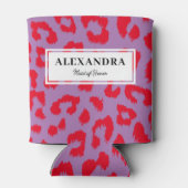 Rot und Lila Junggeselinnen-Abschied Dosenkühler (Rückseite)