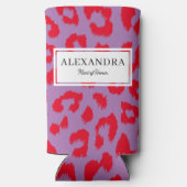 Rot und Lila Junggeselinnen-Abschied Selters Dosenkühler (Rückseite)