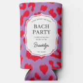 Rot und Lila Junggeselinnen-Abschied Selters Dosenkühler (Vorderseite)