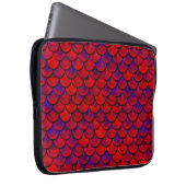 Rot und Lila Laptopschutzhülle (Vorne Rechts)