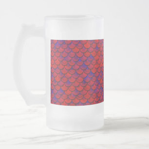 Rot und Lila Mattglas Bierglas