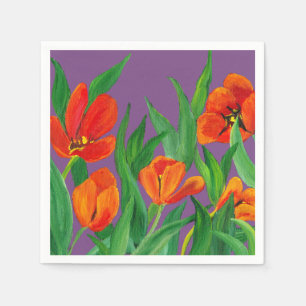 Rot und Lila Serviette