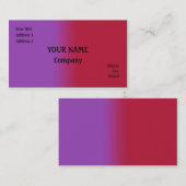 Rot und lila visitenkarte (Vorne/Hinten)