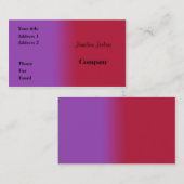 Rot und lila visitenkarte (Vorne/Hinten)