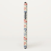 Rot und Marinehintergrund mit Anker Case-Mate iPhone Hülle (Hinten/Rechts)