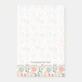 Rot und Marinehintergrund mit Anker Post-it Klebezettel (Vorderseite)