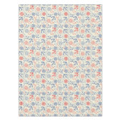 Rot und Marinehintergrund mit Anker Tischdecke (Vorderseite)