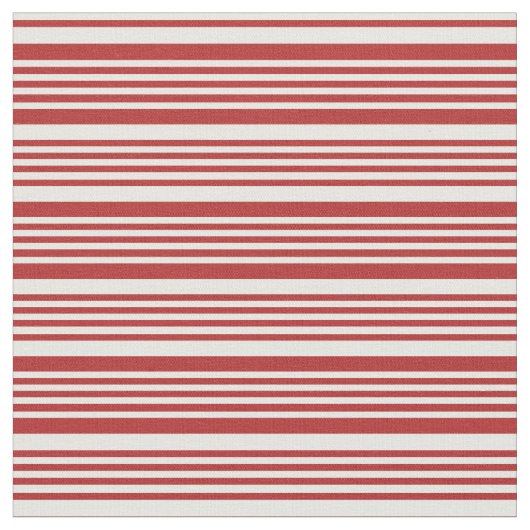 Rot und Minzcreme farbige Muster Stoff (Nahaufnahme)
