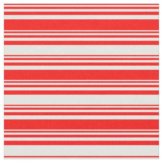 Rot- und Minzcreme-Muster Stoff (Nahaufnahme)