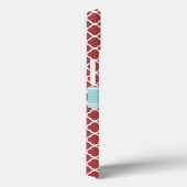 Rot und Minze Quatrefolie Personalisiert Case-Mate iPhone Hülle (Rückseite / Rechts)