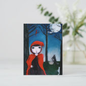 Rot und Muffin 1 Postkarte (Stehend Vorderseite)