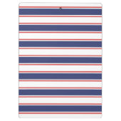 Rot- und Navy-Blaustreifen Klemmbrett (Rückseite)
