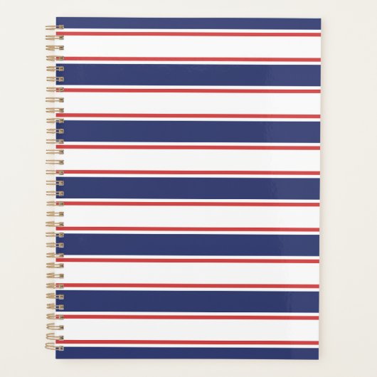 Rot- und Navy-Blaustreifen Planer (Vorderseite)