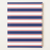 Rot- und Navy-Blaustreifen Planer (Rückseite)